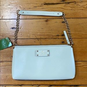 Kate Spade Wellesley Shoulder Bag/Clutch Porcelain
